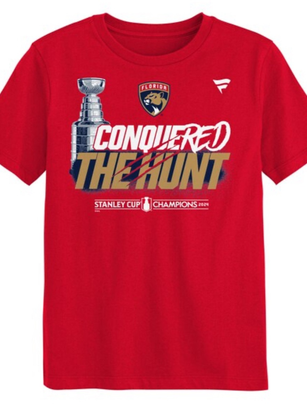 Florida Panthers 'Conquered The Hunt' Stanley Cup Champions Tee